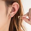New Earrings Women's Without Pierced Clip On Earrings Temperament Simple Earrings