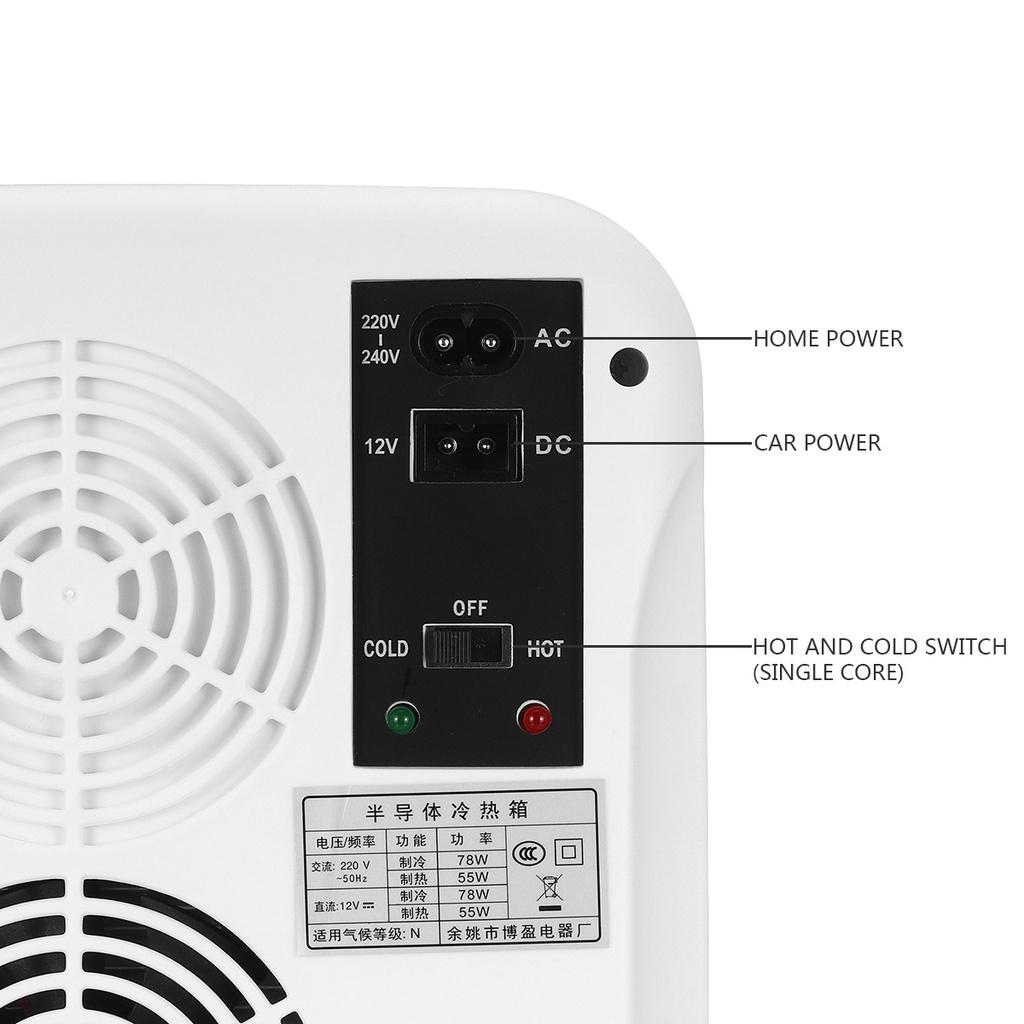 DC12-24V/AC220V 15L 55W для дома, путешествий, кемпинга, дома/автомобиля, автохолодильник, двухкамерный, заморозка/обогрев, хранение еды, фруктов, холодильник, охладитель