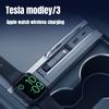Применимо к новому Model 3/Y Tesla, расширительная док-станция для центральной консоли, с выдвижным кабелем, адаптер-удлинитель для беспроводной зарядки