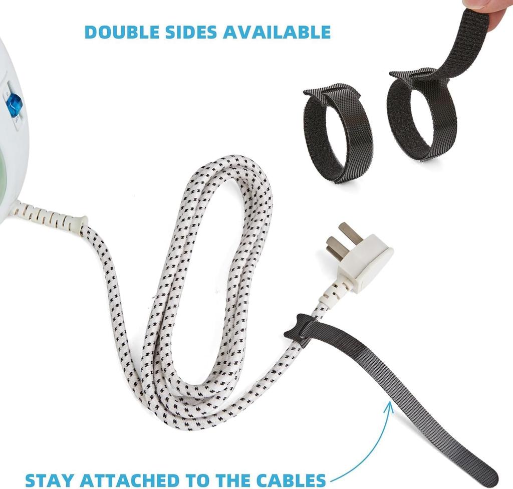 Nylon hook and loop with mixed set black 150mm +200mm 100PCS