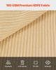 VEVOR 90% Sun Shade Cloth, 12 x 20 ft Pergola Shade Cover with Stainless Steel Grommets, Sun Shades Canopy Privacy Screen with 160 GSM HDPE Material