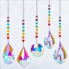 Crystal Tree of Life Catchers Crystals Ball Pendant Rainbow Maker Hanging Suncatcher Window Ornament Home Garden Decor