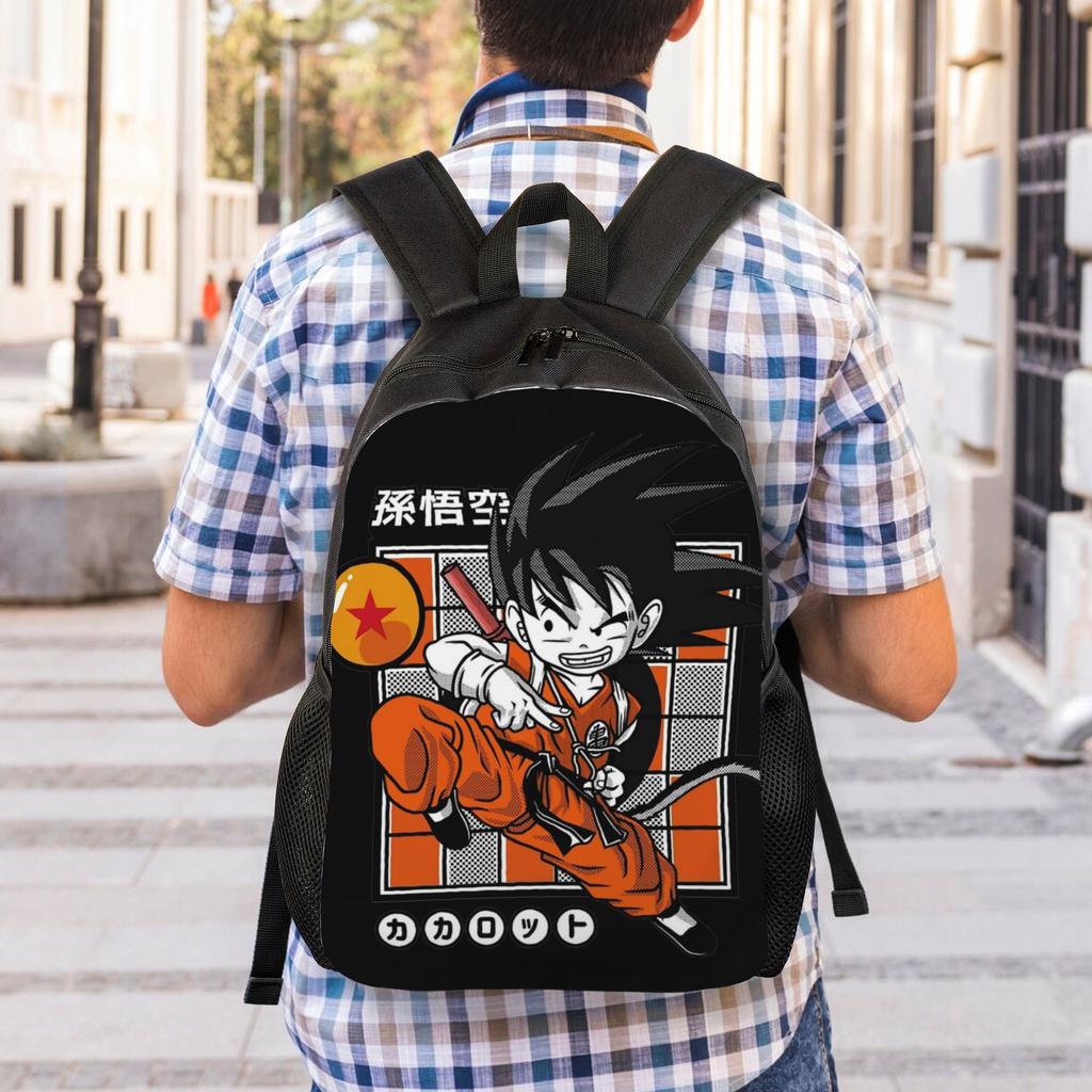 Songoku Dragon Ball Z  Backpack for Men Women Teenage Student Business Daypack  College Shoulder Bag Durable