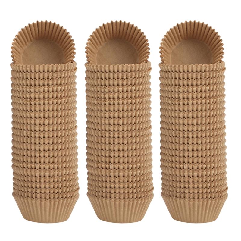 Oil Resistant Baking Cups 300 Count, Fluted Paper Liners for Small Cakes, Sweet Oven Cakes and Table Service for Oven Work