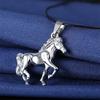 Fashion Cute Animal Horse Pendant Necklace For Women Dainty Silver Color Chain Clothing Costume Jewelry Accessories Wholesale