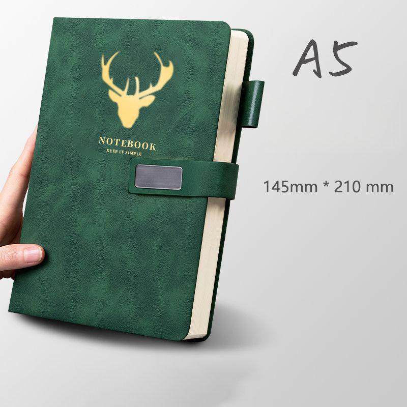 A5 Leather Notebook Diary Custom Logo  Business Journal Writing Genuine Leather Handmade