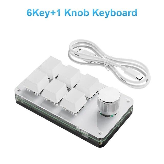 Программирование макросов, игровая USB, пользовательская клавиатура, кнопка громкости BT, гнездо для горячей замены Photoshop, клавиатура, механический синий переключатель, 9 клавиш