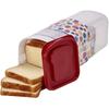 Квадратный контейнер для хранения продуктов в американском стиле для сохранения хлеба. Прочный пластик.