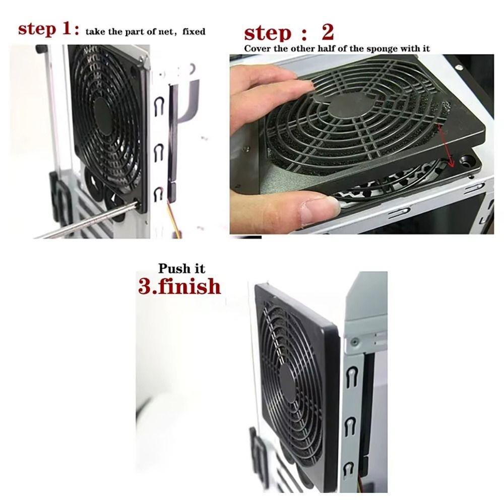 4Pcs Guard Grill Protector PC Computer Fan Filter Cleaning Case Fams Dustproof Cover