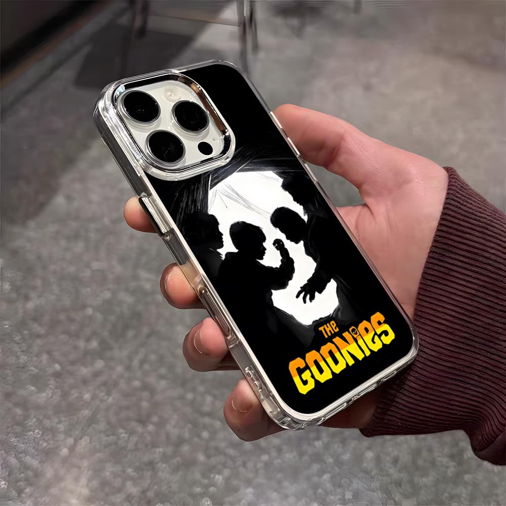 The Goonies Phone Case For IPhone 17 Air 16 E 15 14 13 12 11 Plus Pro Max Electroplated Transparent Soft Shell