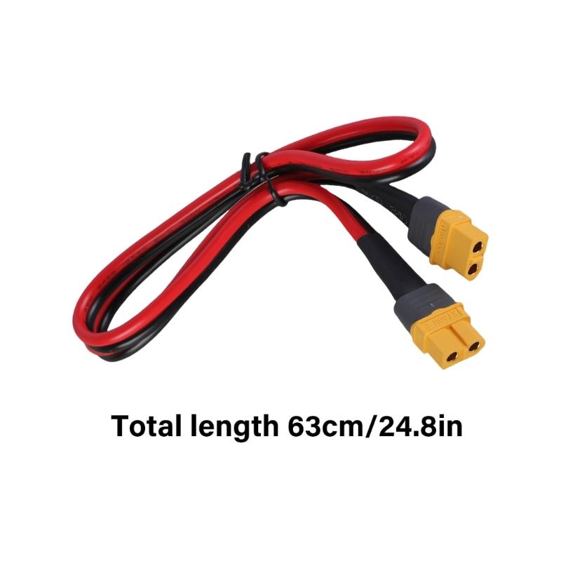 1PC XT60 Female to Female Plugs Extension Cable Leads Silicone Wire 12AWG Silicone Wire for RCs Battery Motor
