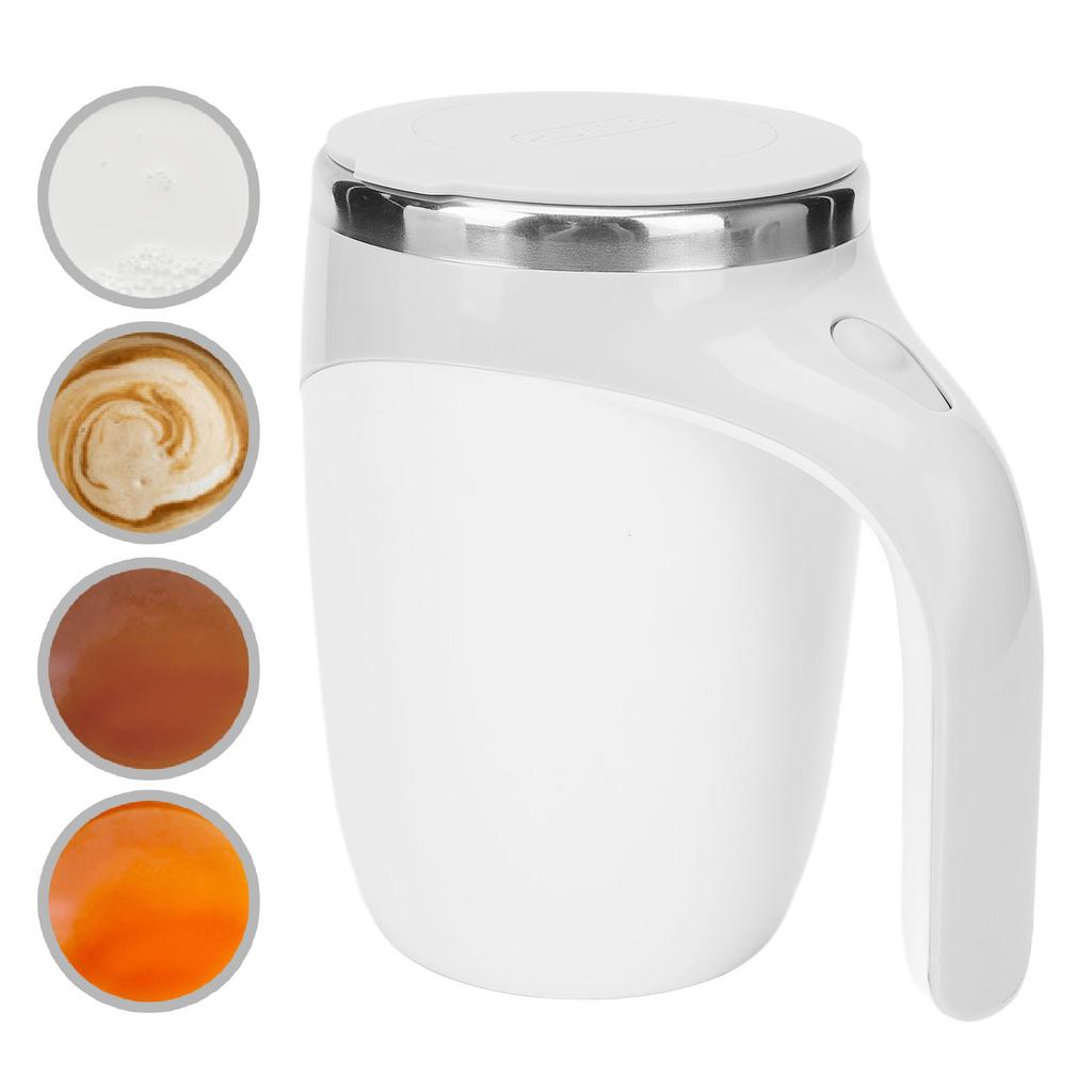 D5 Кружка с самоперемешиванием Электрическая магнитная вращающаяся чашка для перемешивания Автоматическая металлическая кружка для кофе молока Вращающаяся электрическая чашка для молока и кофе