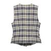 European & American Women's Plaid Single-Breasted Sleeveless Vest + Skirt-Pants Set