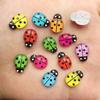 60pcs Mix Resin Cute Colorful Beetle Flat Back Rhinestone Appliques DIY Wedding Scrapbook Craft