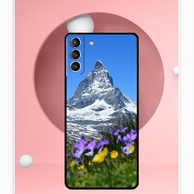Чехол Zermatt Matterhorn Swiss Mountain для Samsung Galaxy S24 Ultra S22 Plus S20 S21 FE S8 S9 S10 Note 10 20 S23 Ultra Cover