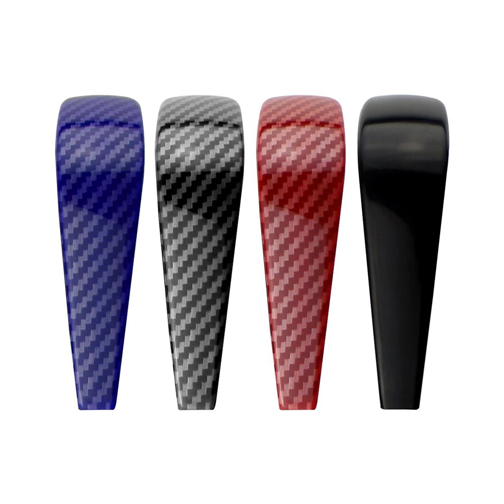 1 шт. Для BMW 3 серии E91 E90 E92 E93 2006-2012 Накладка на ручку переключения передач автомобиля AT Тюнинг ABS Отделка из углеродного волокна Наклейка Аксессуары