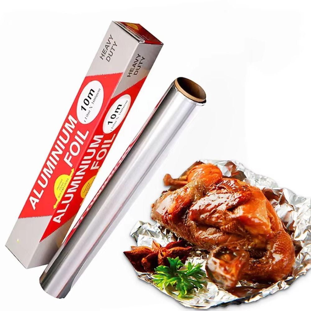 5m/10m/20m Disposable Tin Foil Paper Food-grade Baking Paper  for Air Fryer Oven BBQ Accessories