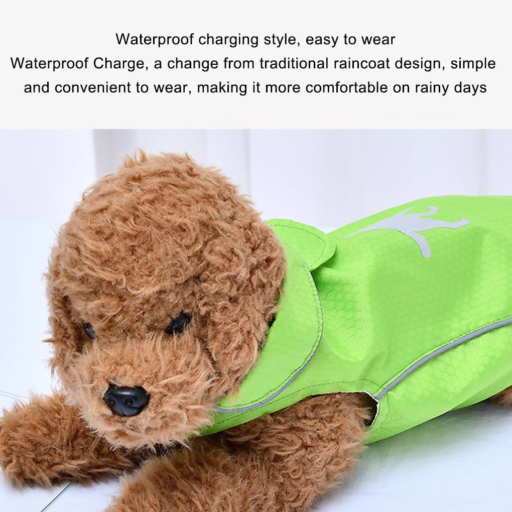 Стильный дождевик для собак Удобная одежда Легко чистить Водонепроницаемое покрытие Дождевики для собак Одежда для собак