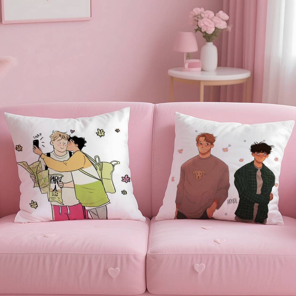 H-H-Heartstopper Pillow Case Safe Custom Photo Pillow, Anti-Fade Brushed Fleece Cushion, Maternal & Infant Safe.