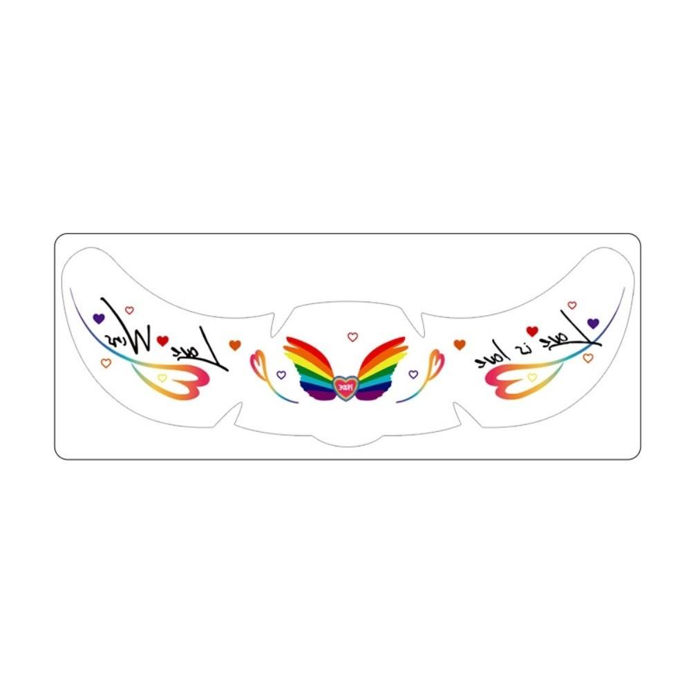Long Lasting Face Temporary Tattoos Facial Art Makeup Stickers  Pride Month