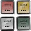 Assortment of Ink Pads - Christmas - 3.5 X 3.5 Cm - 4 Pcs