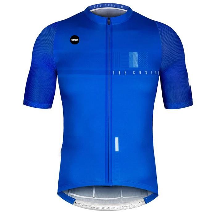 Men Short Sleeve 2026 Summer Breathable Cycling Suit Set Bicicleta Clothing MTB Maillot Ropa Ciclismo Sportswear Blue Bicycle Suit