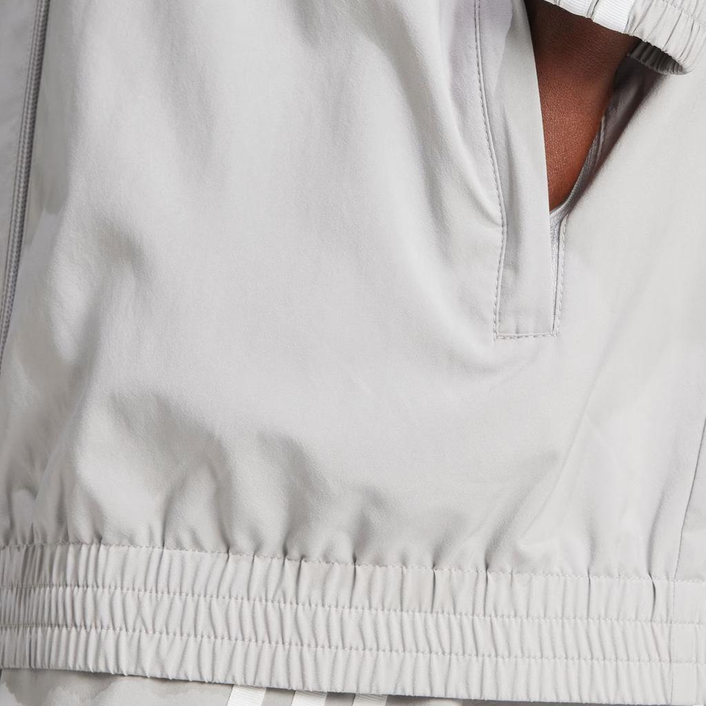 Adidas Originals Woven Firebird Zip-Off Track Top Women Jacket Light-Gray JM9253