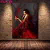 Beautiful and Charming Witch Wall Art Canvas Painting Goddess Surrealism Art Poster