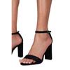 Womens/Ladies Skye Strappy Suede Buckle Block Heel Sandals