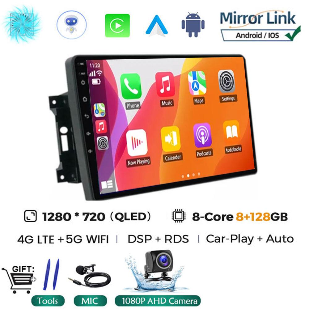 Для Jeep Compass/Commander/Grand Cherokee/Wrangler/Liberty AutoRadio Android 14 Car Radio QLED GPS Navigation Multimedia Player