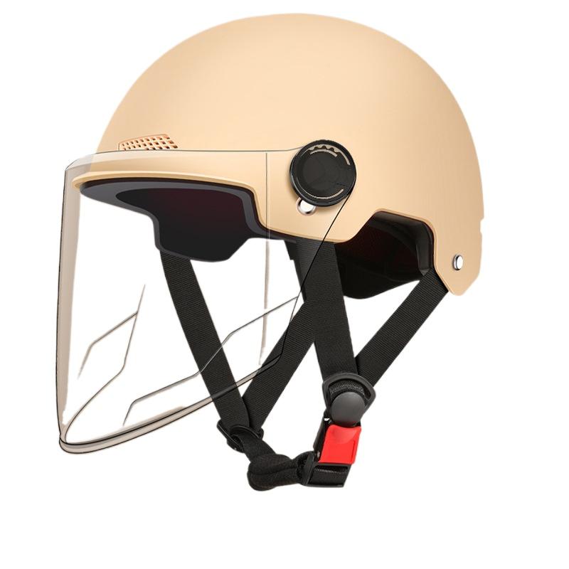 Шлем Электромобиль Женский и Мужской Мотоциклетный Аккумуляторный Автомобиль Полушлем Летняя Защита от Солнца Полный Шлем Оптом Езда Дышащий и Легкий