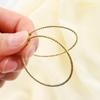 Big Circle Gorgeous Wedding Engagement Drop Dangle Stud Crystal Round Shape Round Hoop Earrings