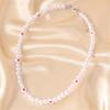 Simple Heart Pattern Women Pearl Beads Necklace Clavicle Chain Couple Gift Choker Jewelry