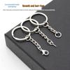 Eco-Friendly Nickel-Free Metal Keyring: DIY Jewelry Accessory, Split Ring Keychain with Doll Pendant