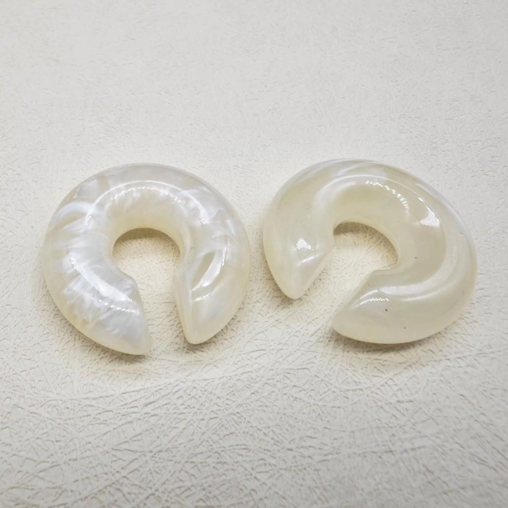 Acrylic C Shape Ear Cuff Round No Piercing Earrings Simple Design Ear Clip Earrings Festival