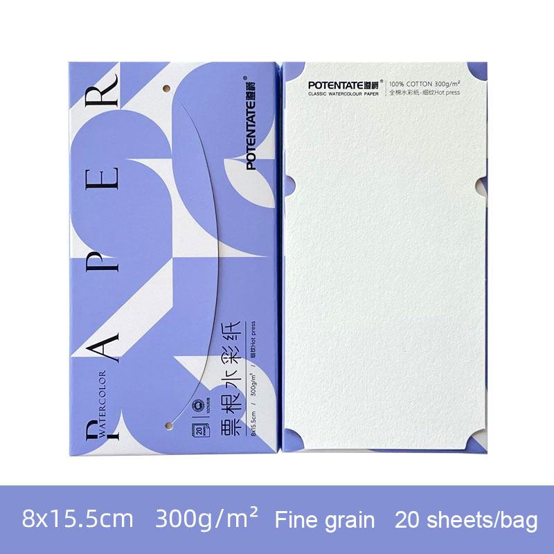 POTENTATE Stamp Ticket Stub Watercolor Painting Paper 300g Portable Travel Sketch Paper Water Color Drawing Paper Art Supplies