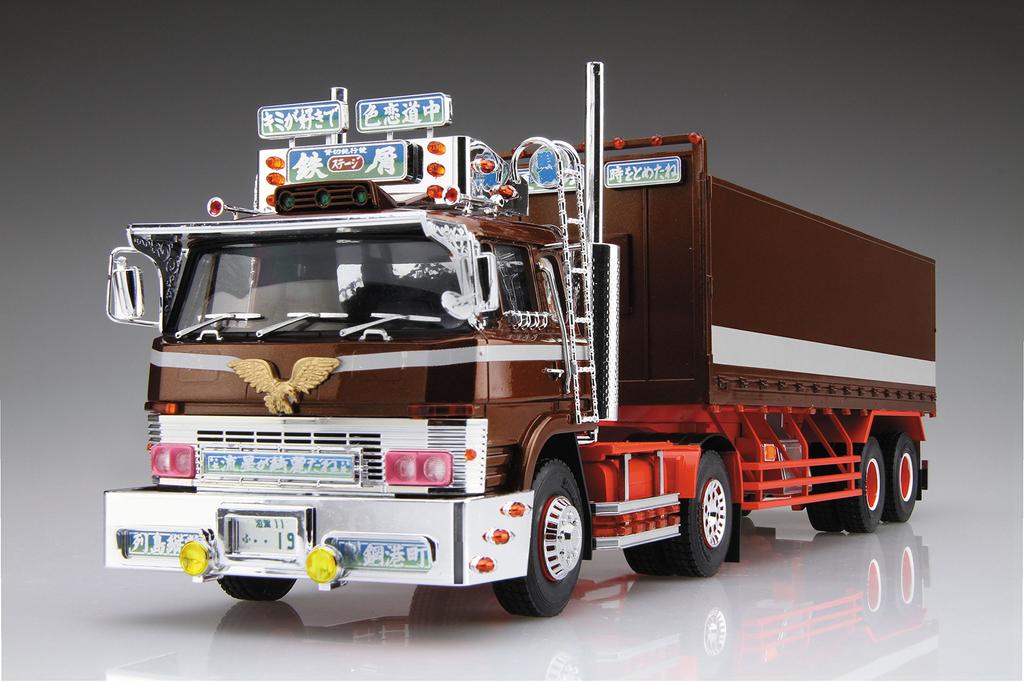 Aoshima Bunka Kyozai Value Decotora Series Сцена из металлолома Бортовой прицеп-платформа Пластиковая модель 1/32 Том 41