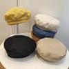 Летний Простой Модный Берет Однотонный Универсальный Восьмиугольный Берет Корейский Стиль Студенческая Шляпа Художника Модная Шляпа