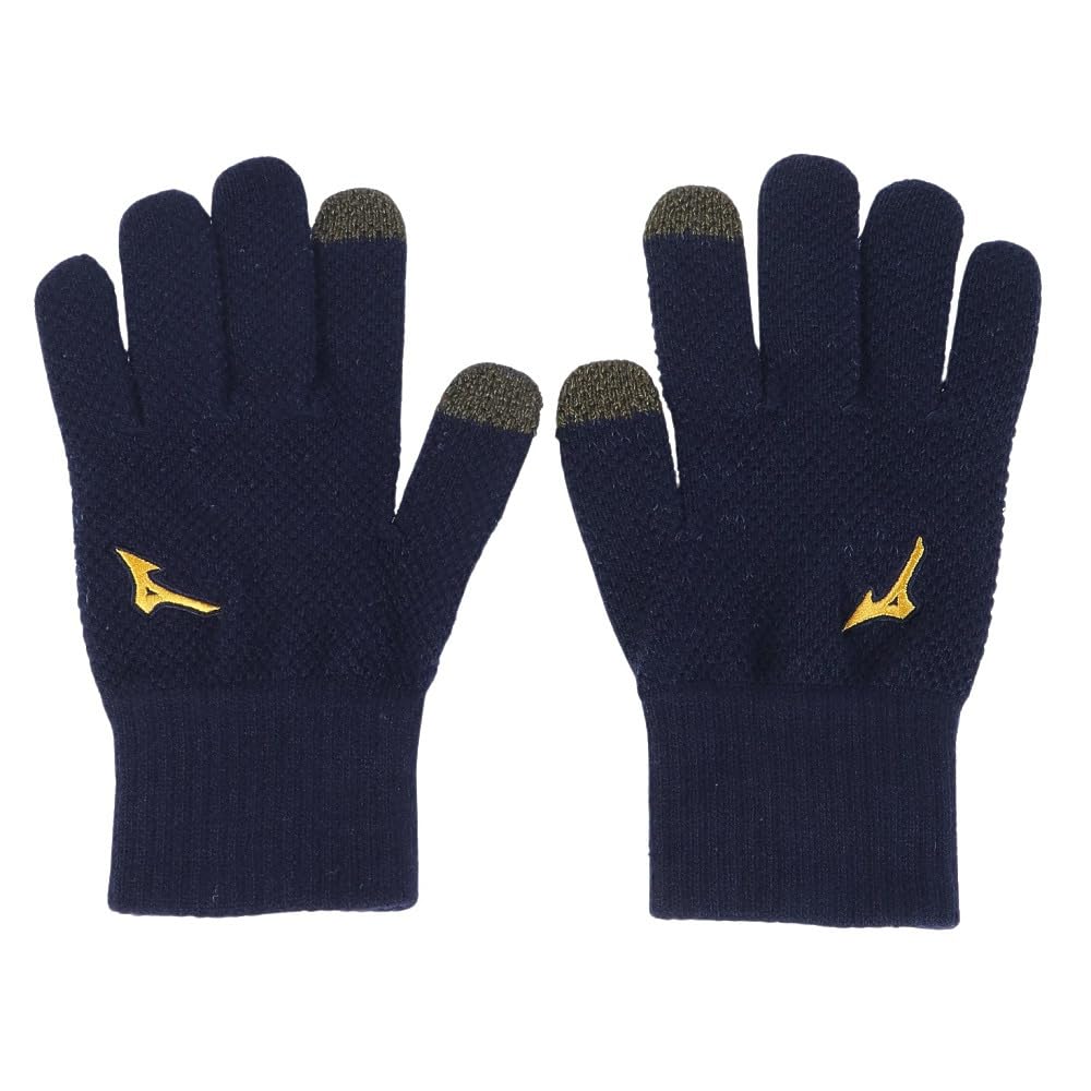 Mizuno Перчатки Pro Breath Thermo Knit 12JYAA0114 (Темно-синий/FF/Мужской, Женский)