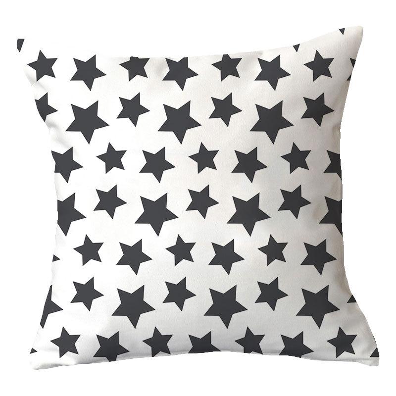 Simple New Square Geometric Plush Pillowcase Home Fabric Sofa Pillow Cushion Cover