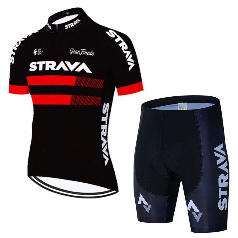 Mens Cycling Jersey Short Sleeve Set Breathable Quick-Dry Bike Apparel Road Mountain Riding