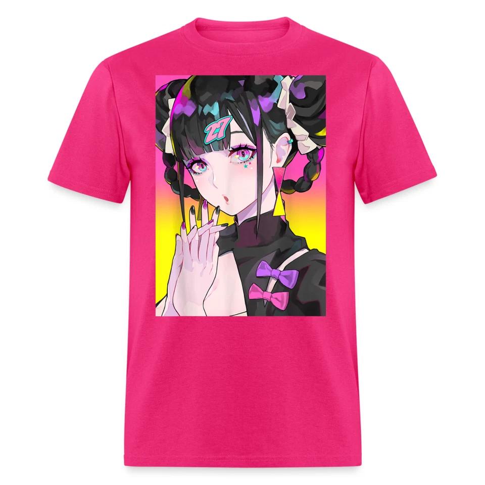Anime Girl Waifu Japanese Aesthetic Otaku Kawaii T-Shirt 4