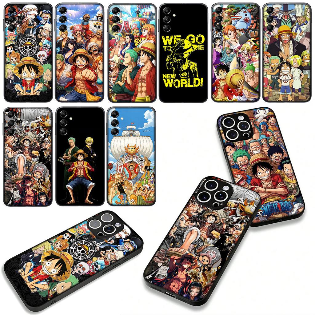 Phone Cover Roronoa Zoro Sanji Luffy One Piece for Apple iPhone 16 15 14 Plus 13 12 Mini 17 Pro Max + ProMax 16E Air 15+ Case