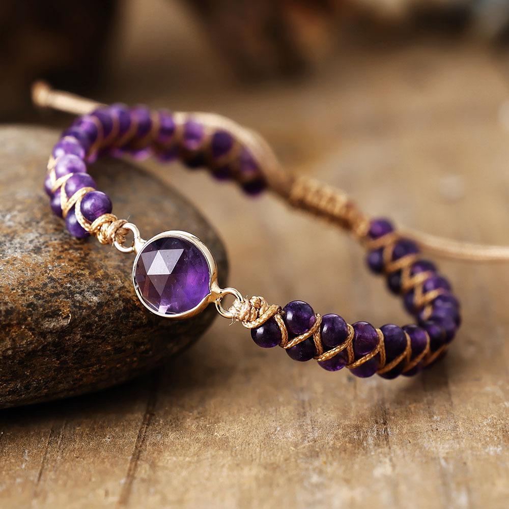 Luxury European and American e-commerce popular jewelry African pine double-layer hand-woven friendship bracelet adjustable bracelet