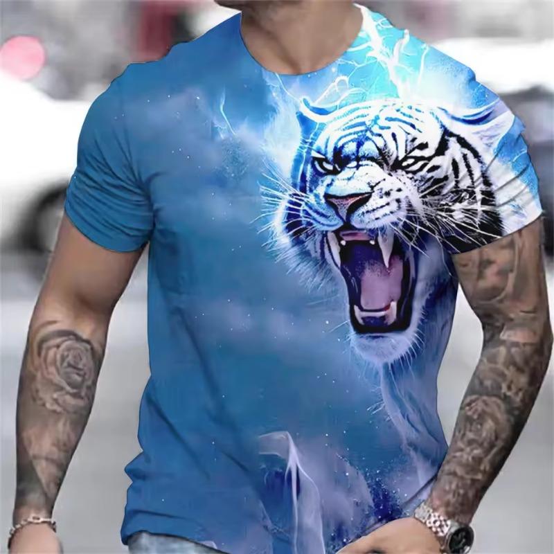 3D Digital Printing Pattern Short Sleeve Men's and Women's Casual Street T-shirt