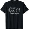 Минималистичная футболка для кемпинга 'Keep It Simple' - Подарок для любителей отдыха на природе