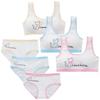 Girls Bra Cotton Underwear For Teenager Training Bra Set for Student Puberty Vest Bras 8-14Years