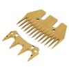 Сменные лезвия для ножниц для овец, золотые, 13 прямых зубьев, расстояние между зубьями 7 мм, лезвия для электрической машинки для стрижки овец