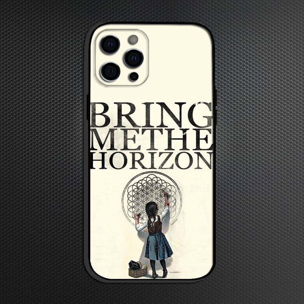 Чехол для телефона Bring Me The H-Horizons BMTH для iPhone 16,15,14,13,12,11 Plus,Pro Max, Мягкий силиконовый черный чехол