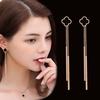 Four-leaf Clover Needle Temperament Women's Long Personality Versatile Earrings Ring Simple Earrings Tassel Earrings